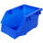 26" W Dual-Sided Mobile Metal Frame Plastic Bin Rack, With 2 Locking Wheels 6-Tier And 60-Bin Storage Rack