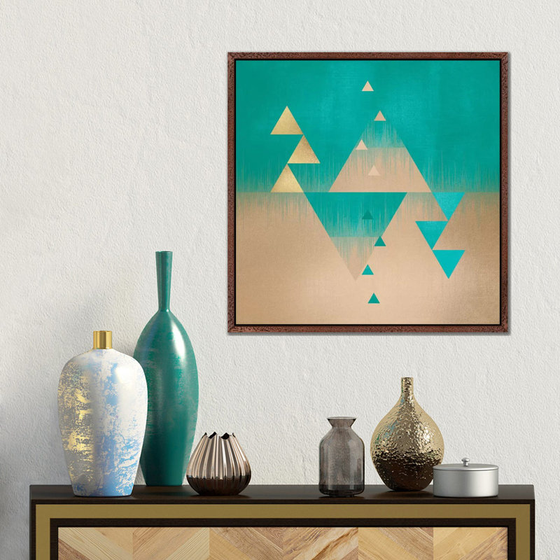 Pyramids by Elisabeth Fredriksson - Gallery-Wrapped Canvas Giclée on Canvas, Classic Wood Framed
