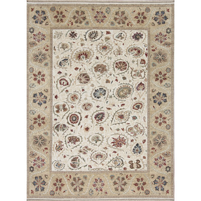 Suzani Hand Knotted Wool Indoor Rug