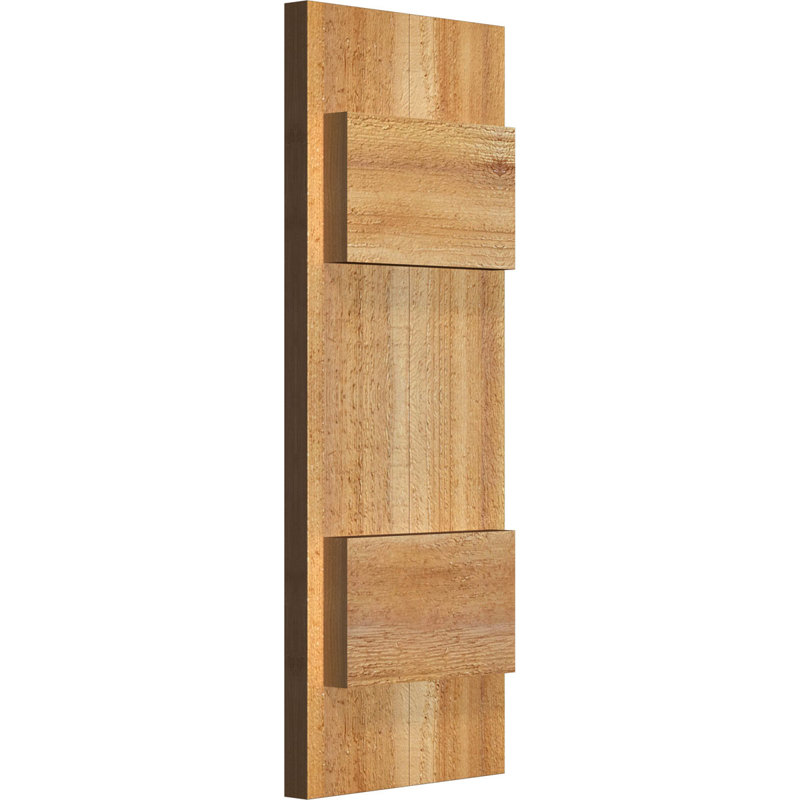 TimberCraft 5 3/8 "planches jointes à panneaux n-batten, cèdre rouge de l'Ouest (par paire), 32 1/4 po, 18 po