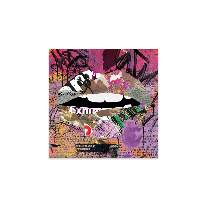 Graffiti Lips On plastique / acrylique par Art par Choni, peinture