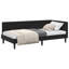 Corner Bed Frame With Headboard Velvet-1653379736