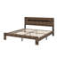 Structure de lit plateforme en bois avec tête de lit à DEL avec rangement et 2 USB, grand rangement sous le lit-15917001