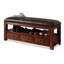 Banc rembourré en noyer-1761409286