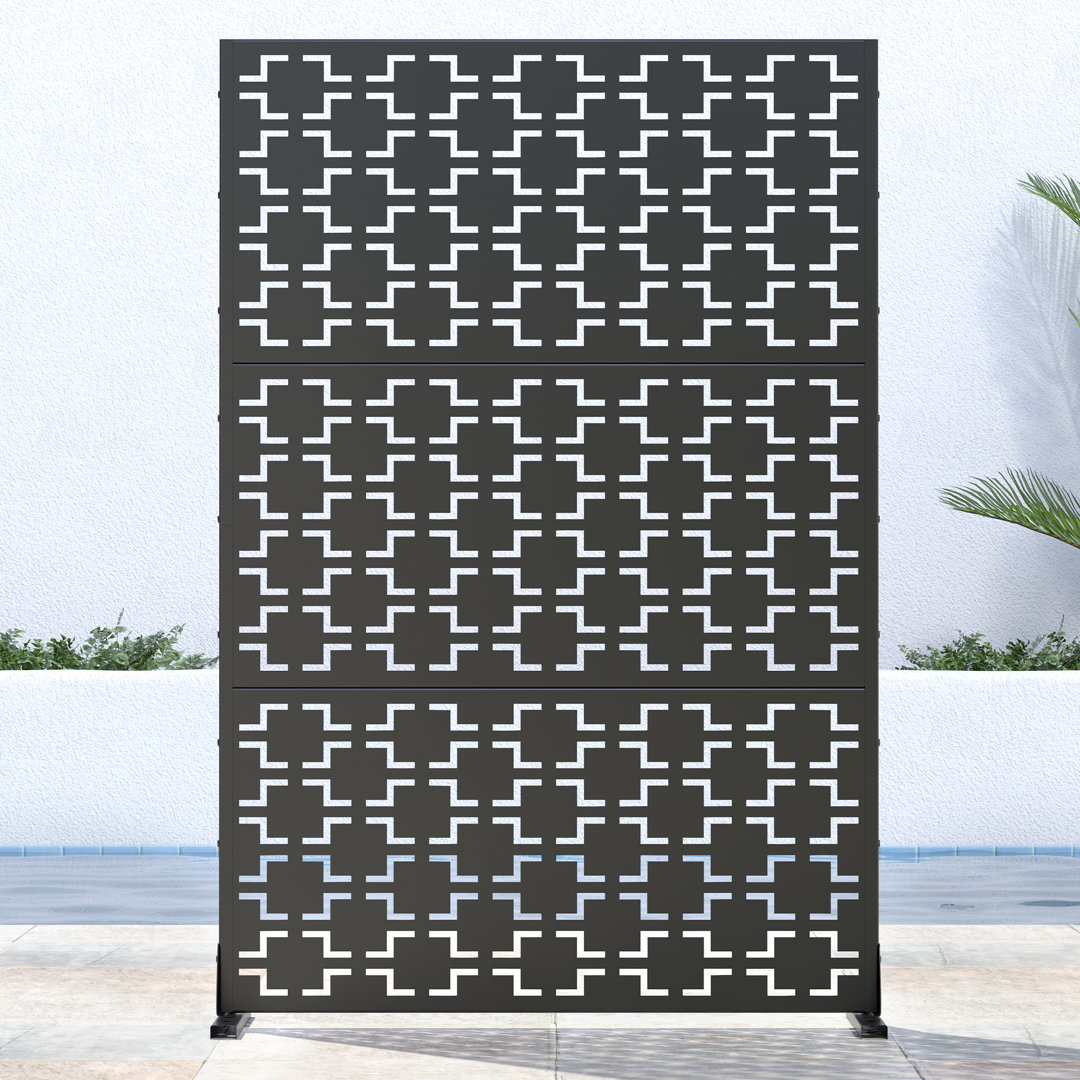6ft. x4ft. Metal Privacy Screen Outdoor Privacy Screen Wooakway
