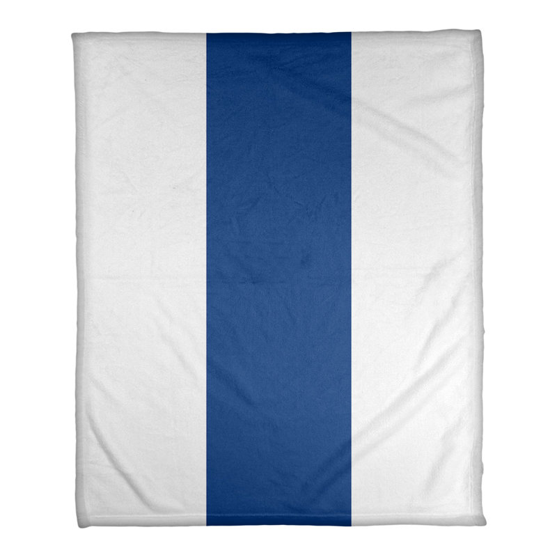 Quilted Throw Blanket, 62.5" W x 82.5" L, White/Navy Blue, Texas Baseball