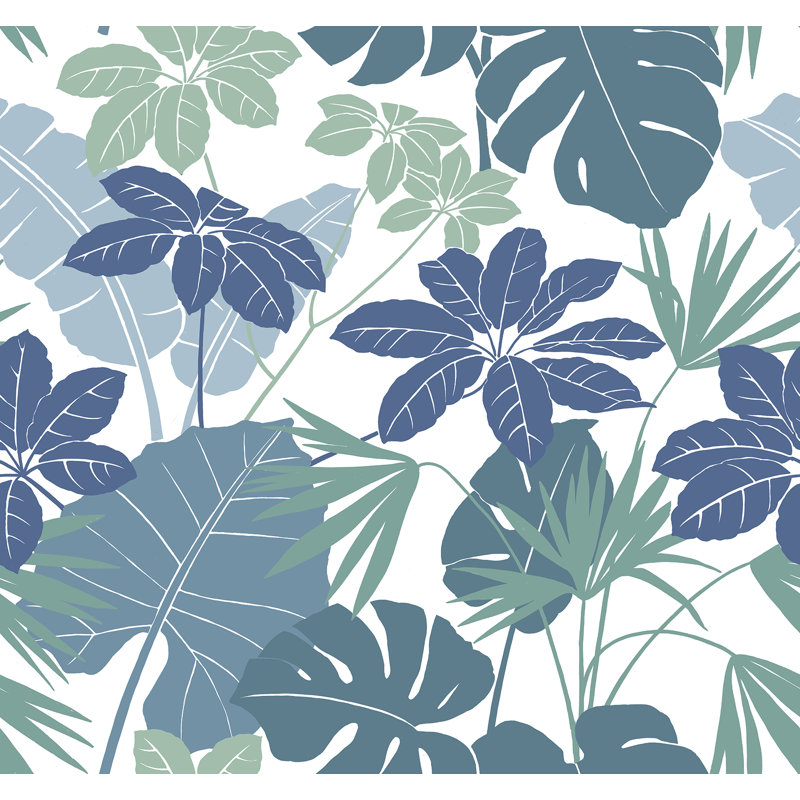 Aarnav Botanical Double Roll, Blue