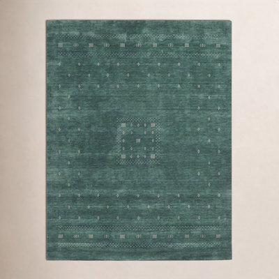 Simi Hand-Woven Geometric Cotton Wool Rug