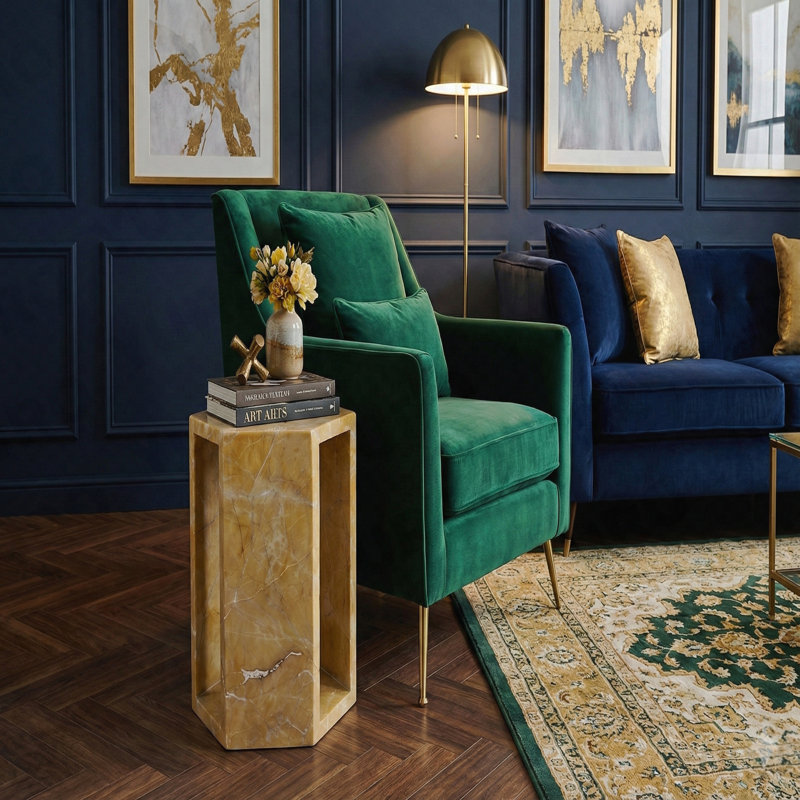 Table d'appoint hexagonale Luxury Luxury