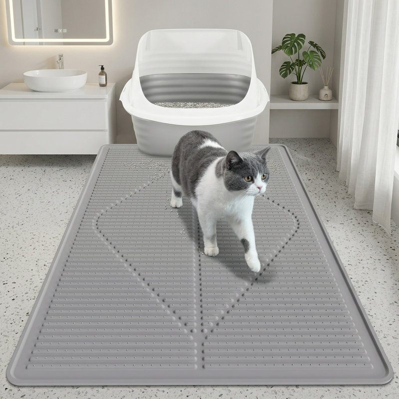 Tapis de litière XXL imperméable pour chat