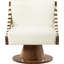 Fauteuil d'appoint pivotant en cuir Quinton-80623748-80623751