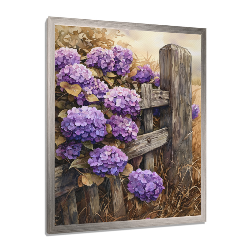 Eady - Art mural sur toile florale, H 32 po x l 16 po, Argent argent, Reproduction encadrée d'une seule photo