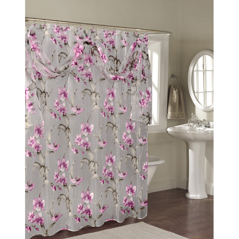 Janette Floral Shower Curtain