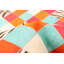Tapis noir / crème / cyan 4 pi 6 po x 6 pi 6 po One-of-a-Kind Chol