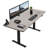 VIVO Single Motor Electric Desk with Push Button Memory Controller-97735788-97735786