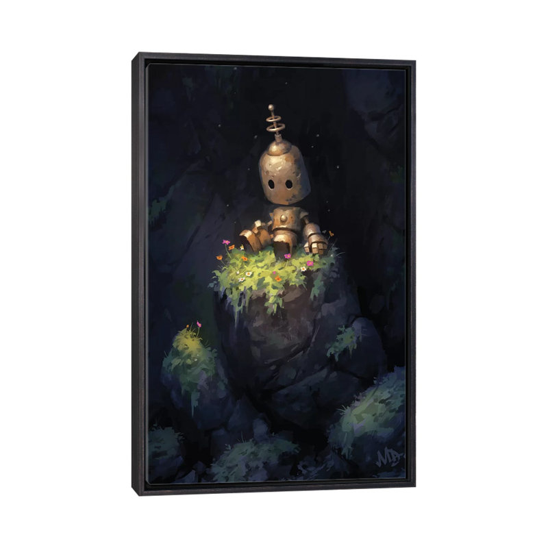 Art sur toile Secret Garden, H 26 po x l 18 po x 1,5 po, Toile avec cadre noir patiné