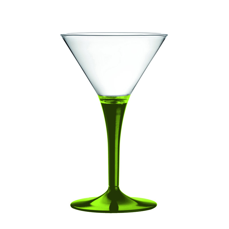 Verre à martini en polycarbonate - 6 pièces , Olivine