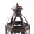 Vintage Metal Lantern, 10.4 Inch Antique Bronze Hexagonal Candle Lantern with Beveled Glass 