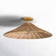 Lilliana Single Light Rattan Semi Flush Mount