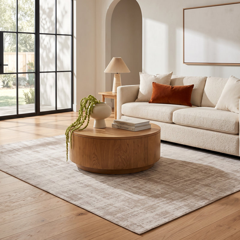 Rossa Camel/Gray Indoor / Outdoor Area Rug, Rectangle 5'3" x 7'7"