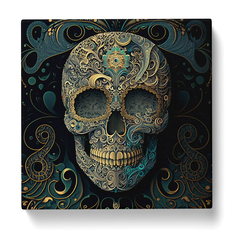Sugar Skull Paisley - No Frame Print