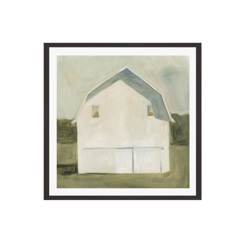 Serene Barn VI by Emma Scarvey, 36"H x 36"W, Espresso