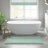 1 PCS 100% Cotton Tufted 3000 GSM Reversible Bath Rug Green-102629775