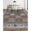 Tapis multicolore et ivoire noué à la main de haute qualité