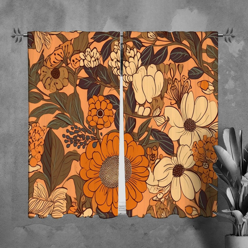 Myliah Room Darkening Curtain Pair, 40" W x 61" L