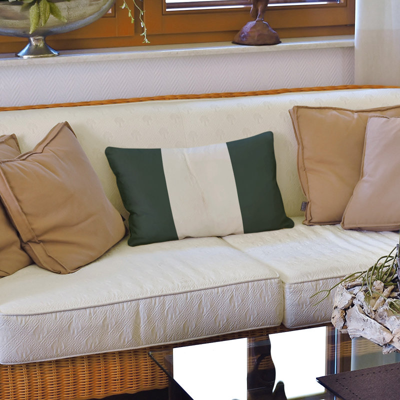 Housse de coussin lombaire Atlanta, Green Bay, Charbon / Gris