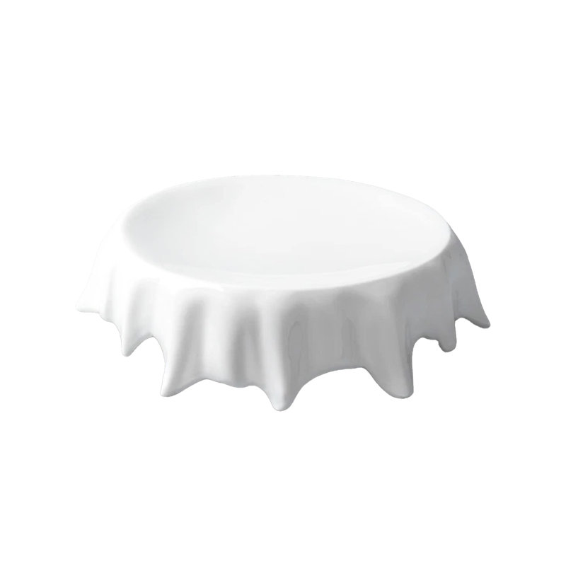 Assiette en porcelaine Santos large