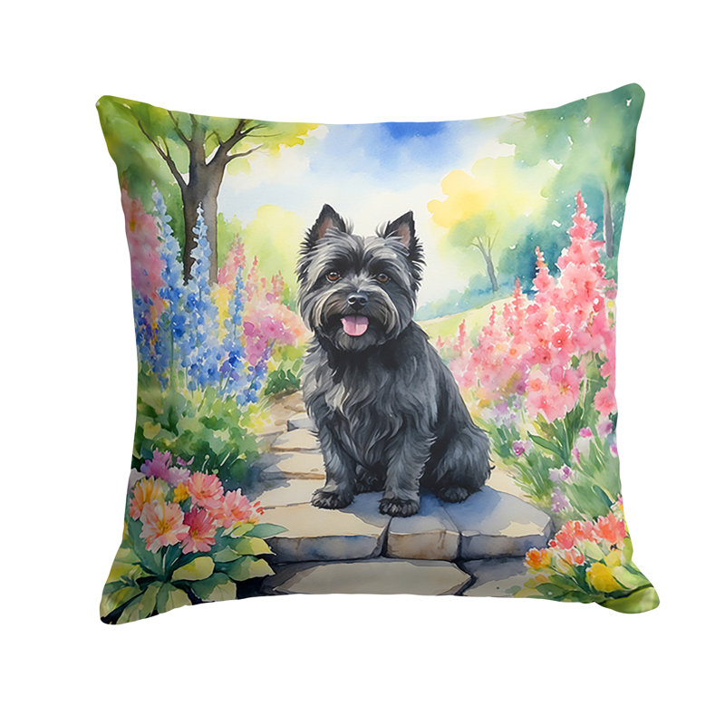 Spring Path Other/No Pattern Outdoor Throw Pillow, 14"H x 14"W