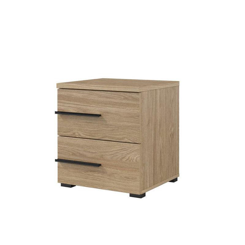 Blockus 45cm W Manufactured Wood Bedside Table, Right