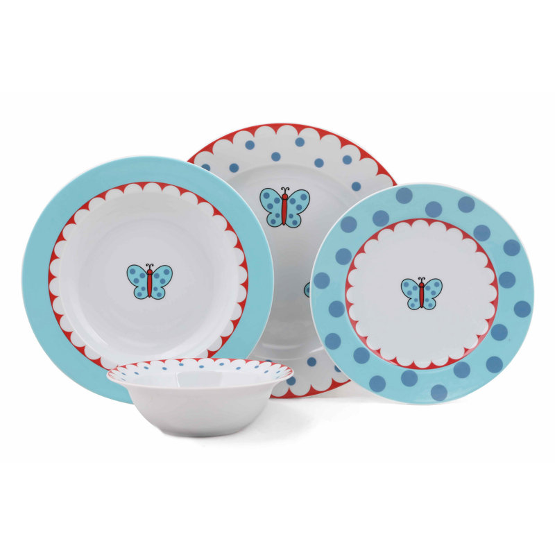 Porcelain China Dinnerware Set 24 Piece - Service for 6