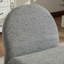 Fauteuil rembourré moderne avec repose-pieds en chenille