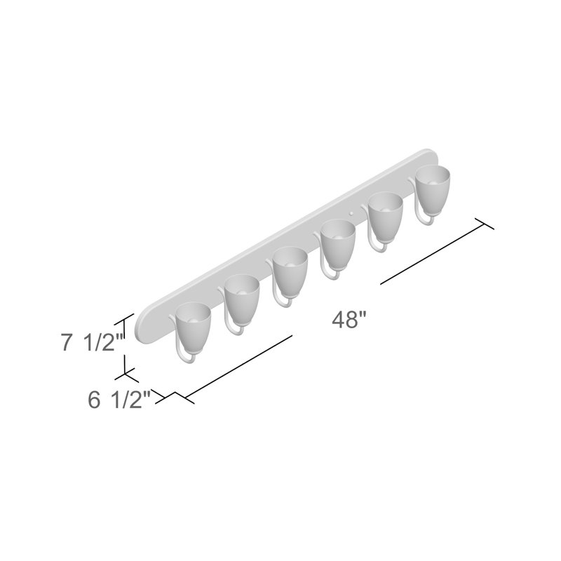 Gather Dimmable Vanity Light, Polished Chrome, 6