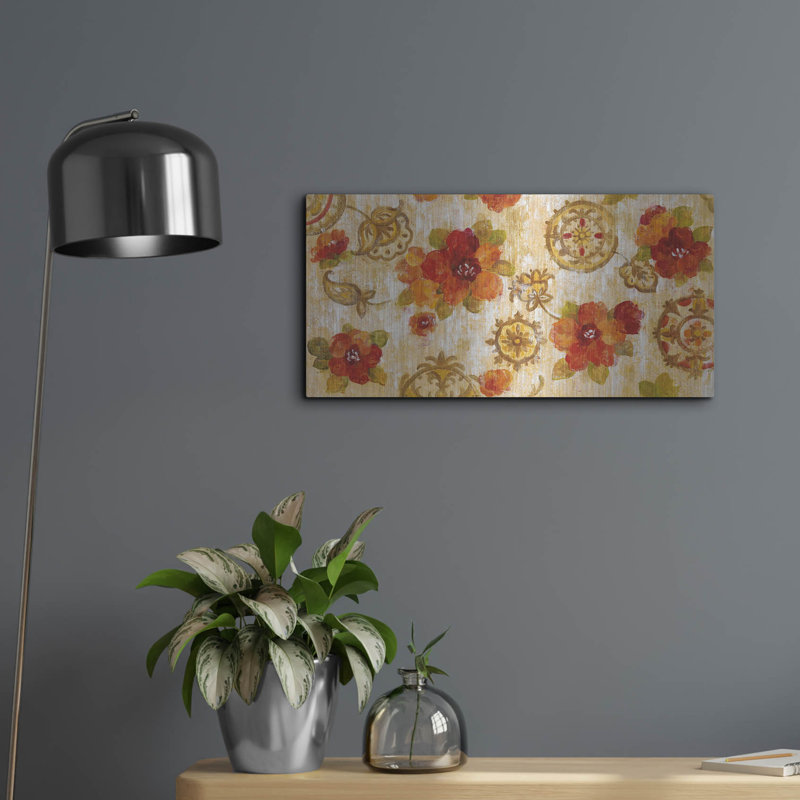 «Hibiscus And Mandala» par Silvia Vassileva, H 12 po x l 24 po