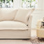3 avec 3 repose-pieds, revêtement en chenille crème, aménagement de salon confortable, cinéma maison spacieux et élégant