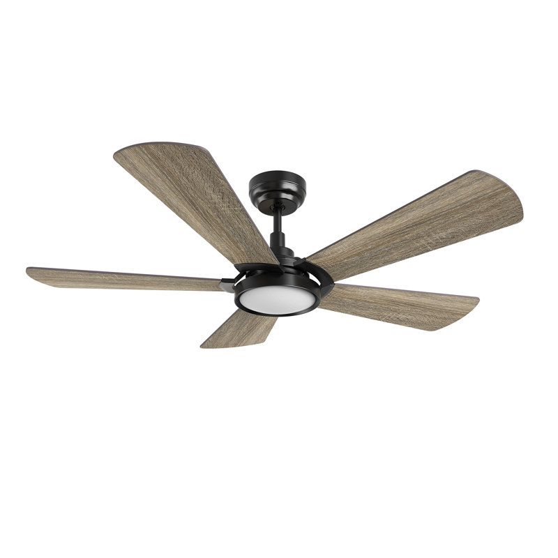 Wilkes 52'' Smart Ceiling Fan With Remote, Light Kit Included, orks With Google Assistant And Amazon Alexa,Siri Shortcut.