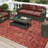 Fenwick Washable Oriental Indoor / Outdoor Rug-1621372788