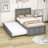 Twin Wood Platform Bed-906506309