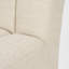 Chaise de salle à manger rembourrée en tissu gris Performance-129756738