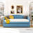 Kacy Upholstered Daybed with Trundle, Sofa Bed-1268832377-1211937925