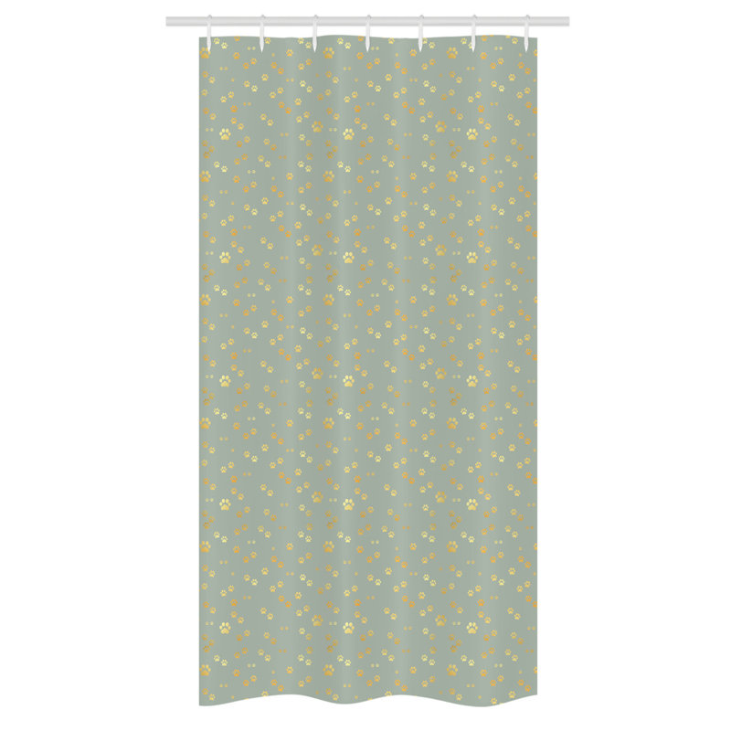 Shower Curtain with Hooks Included, 72" H x 36" W