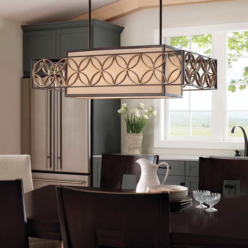 Encarnacion 4 - Light Square/Rectangle Chandelier