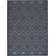 Foundry Select Versatile Diamond Navy Blue Indoor/Outdoor Area Rug