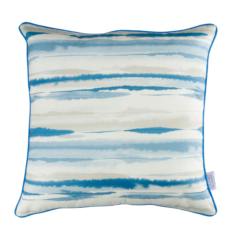 Housse de coussin Lillian August, Océan d'Antibe, H 20 po x l 20 po