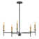 Hux 5 - Light Fabric Dimmable Modern Linear Chandelier
