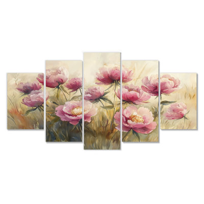 Boyers - pivoines, art mural - toile traditionnelle W, diamant