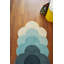 Wool Floral Area Rug in Teal/Cream/Black-63011428